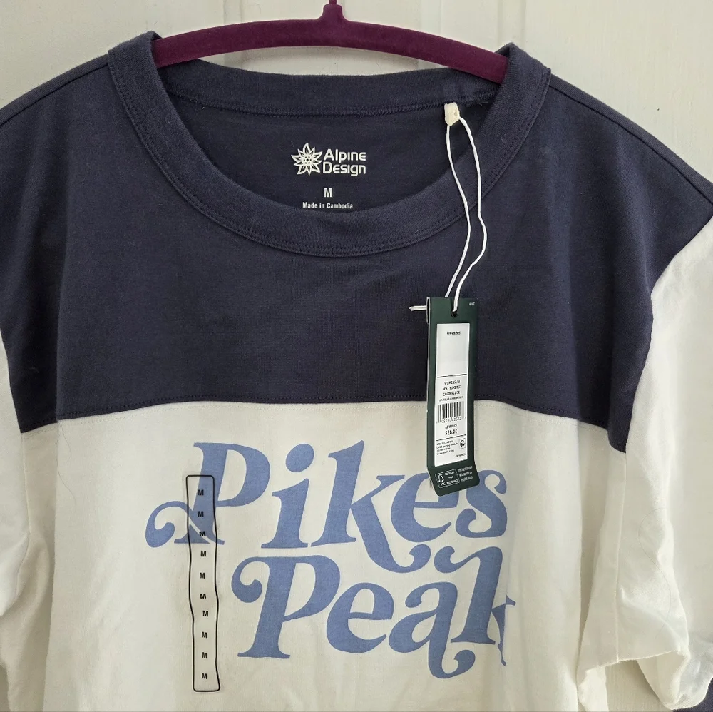 Pike's Peak Alpine Design Ringer Tee Shirt - Picture 8 of 10